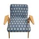 Paire de fauteuils "Bunny" modernes du milieu du siècle avec repose-pieds, J. Chierowski, années 1970, polonais