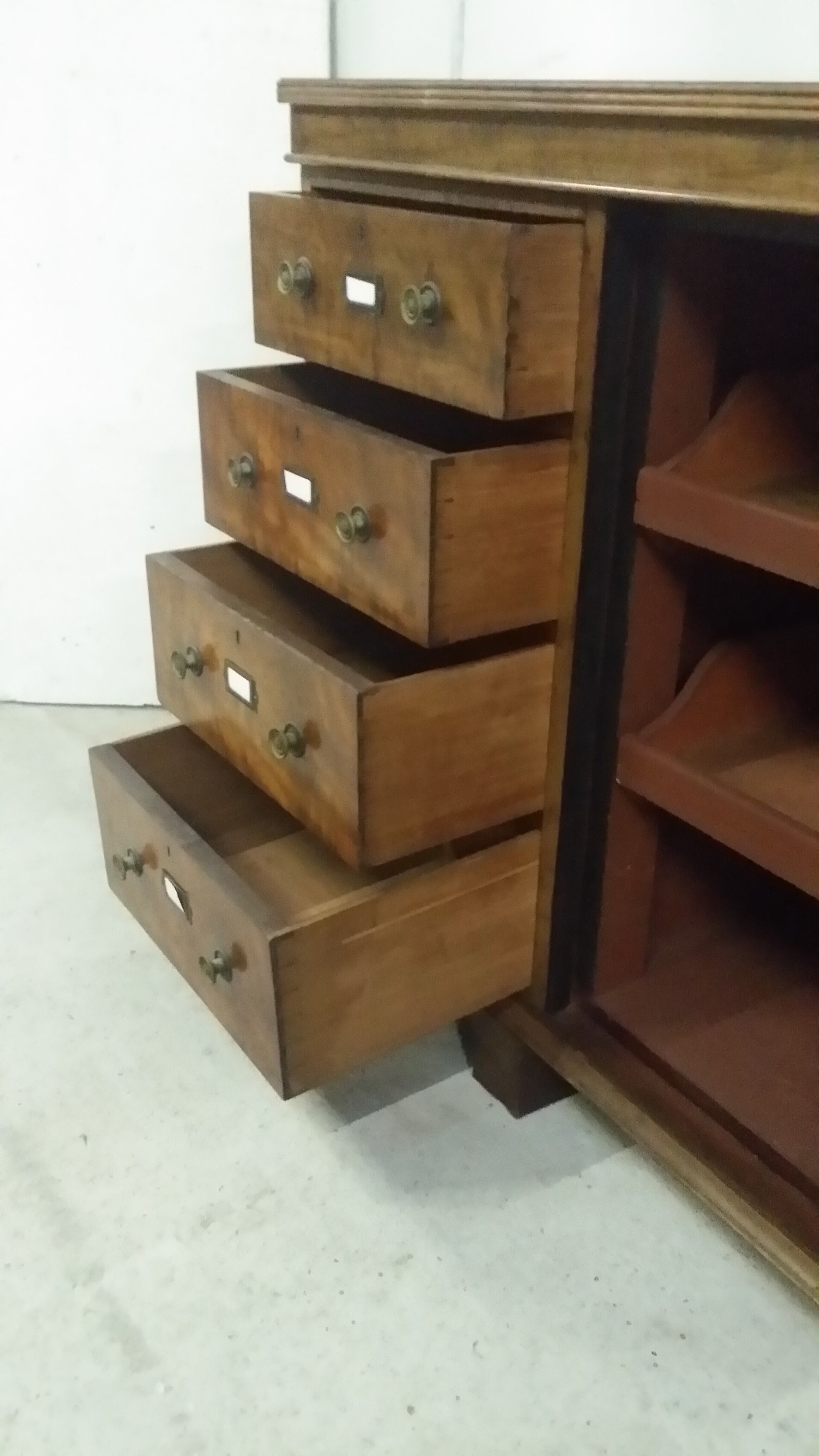 English herbalist's drawer cabinet