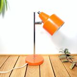 Lamp orange & chrome 1960