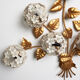 Vintage hydrangea wall lamp, 1950s