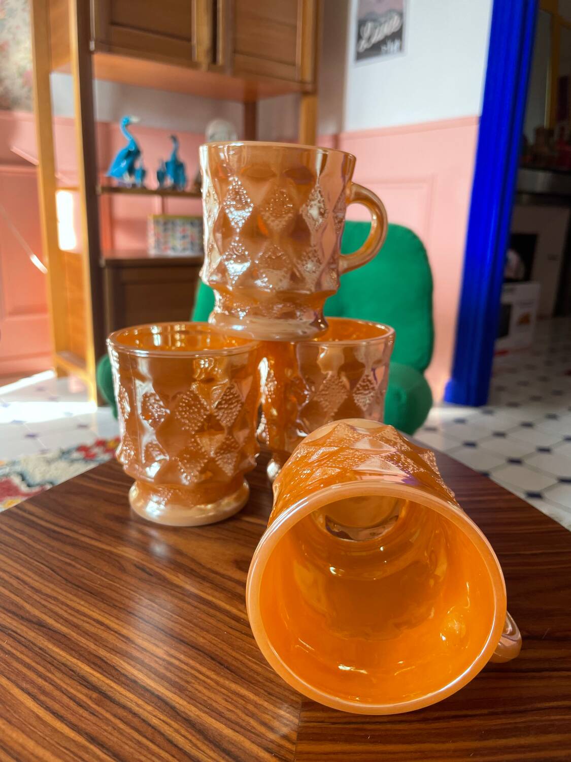 Fire King Anchor Hocking 4-Piece Mug Set