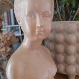Terracotta-style plaster bust