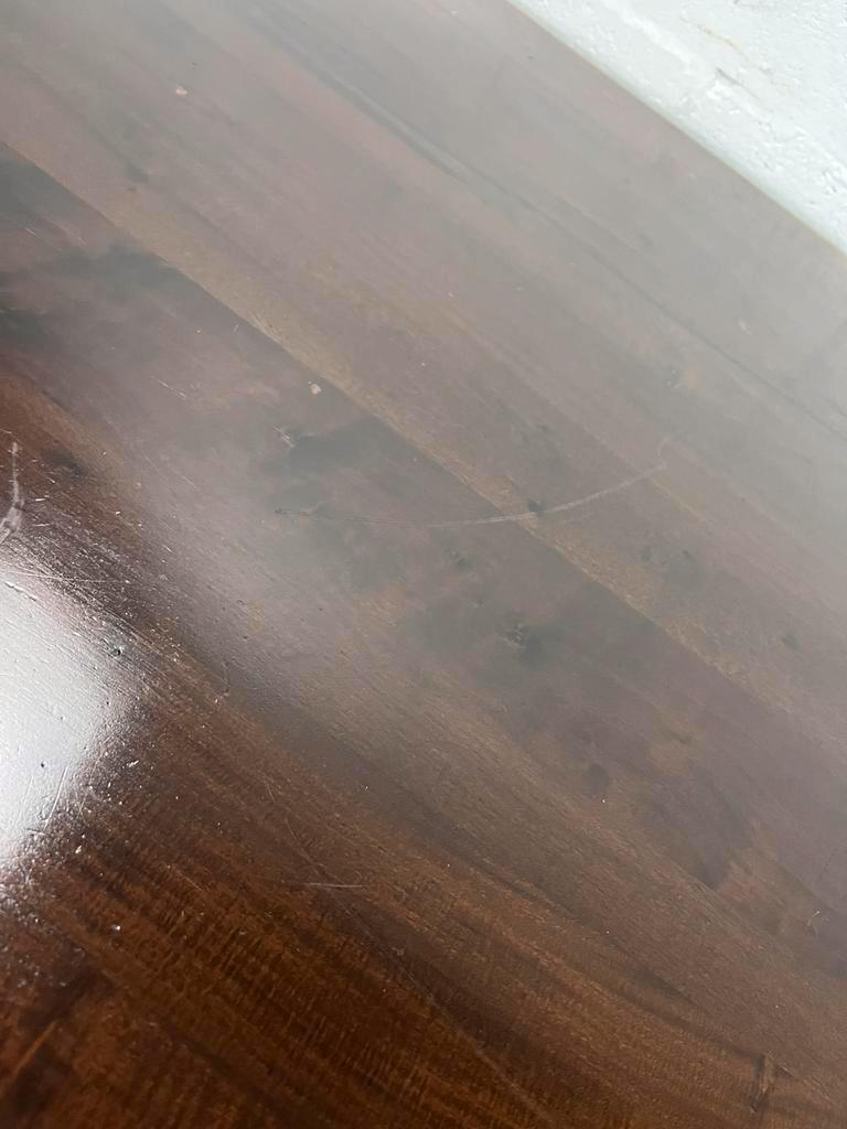 Vintage wooden farmhouse table