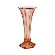 Pink Rosaline Art Deco Vase VSL Luxval Americain 23cm