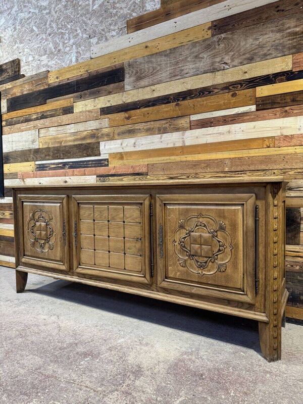 Grande enfilade Art Déco en chêne - Design Moderniste 1950