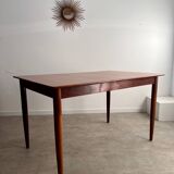 Old Scandinavian design rectangular teak table from the 60s vintage