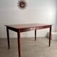 Ancienne table en teck rectangulaire design scandinave des années 60 vintage