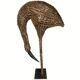 Lampe à oiseaux flamant rose en rotin en rotin des années 1960, États-Unis