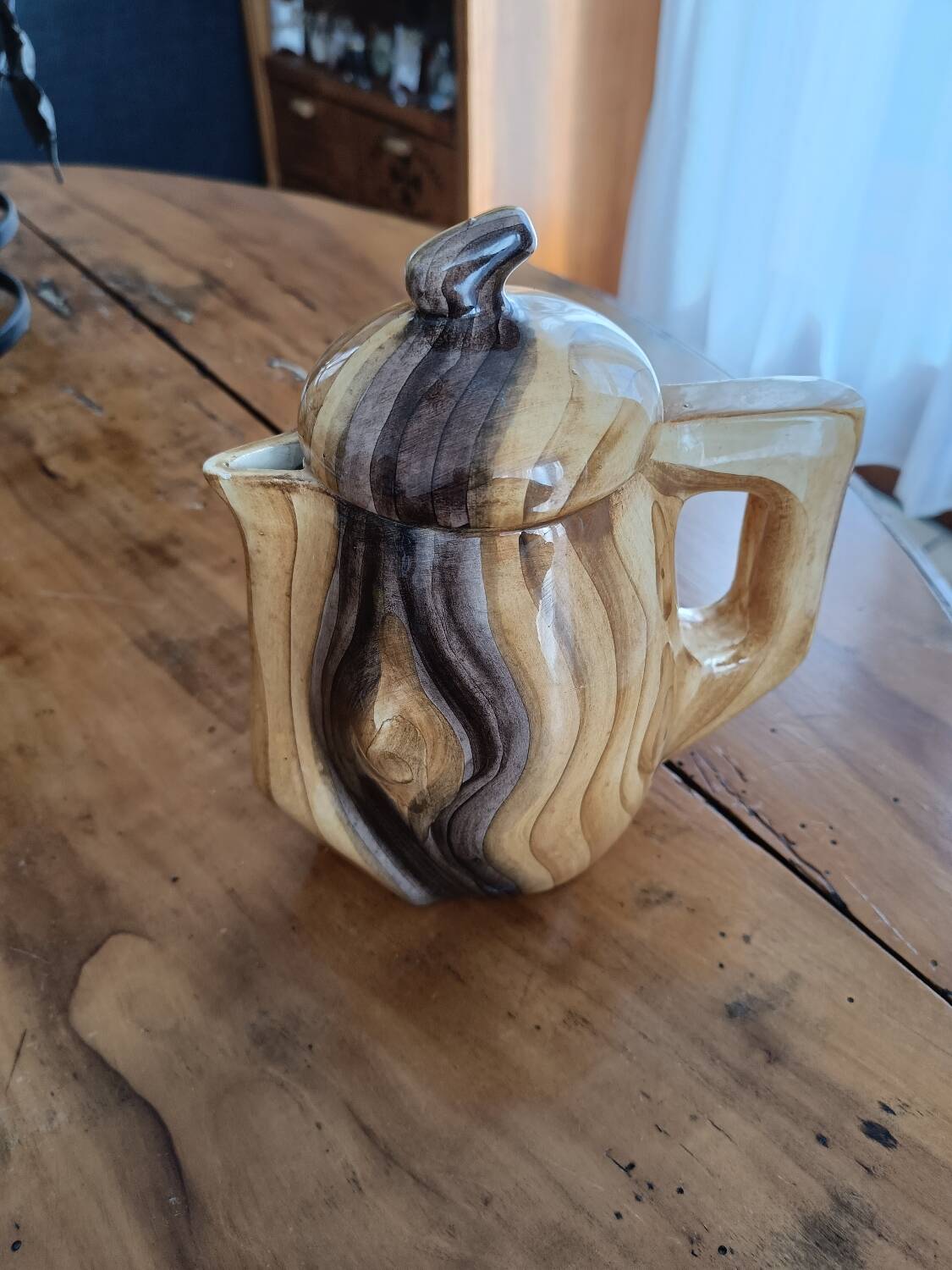 Ceramic coffee pot in the style of Grand Jean Jourdan