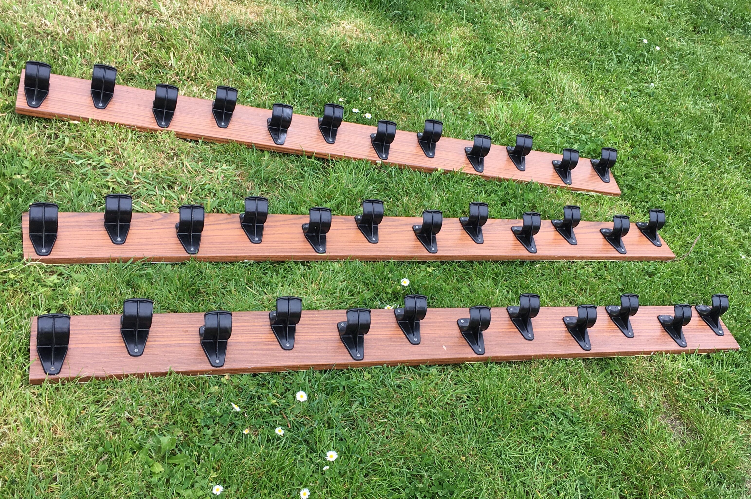 School hooks row of 12