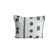 Moroccan kilim cushion in black and white.