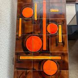 Coffee table 70 signed La Grange - Vallauris