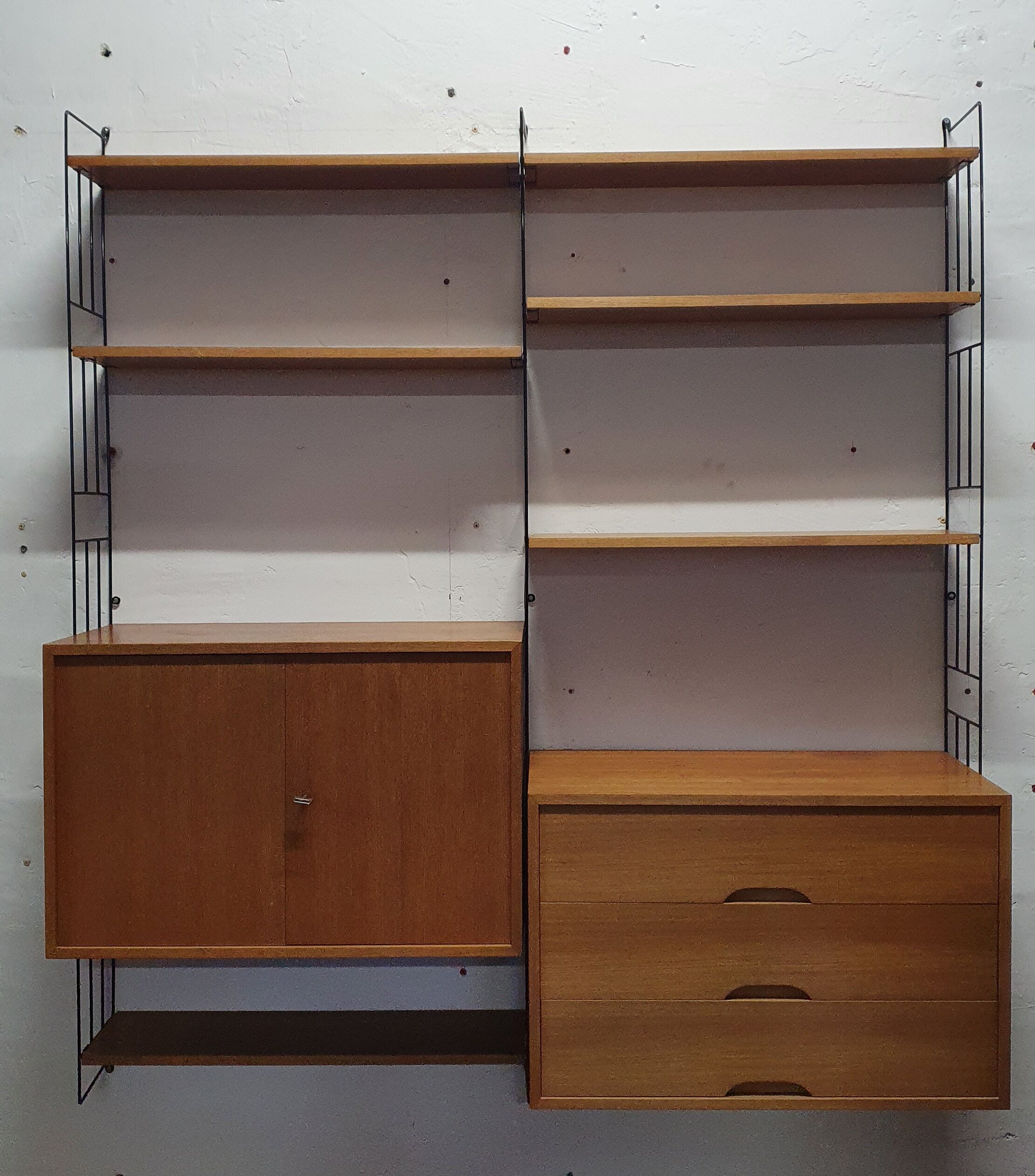Wall bookcase wall bookcase edition WHB Germany from the 60s