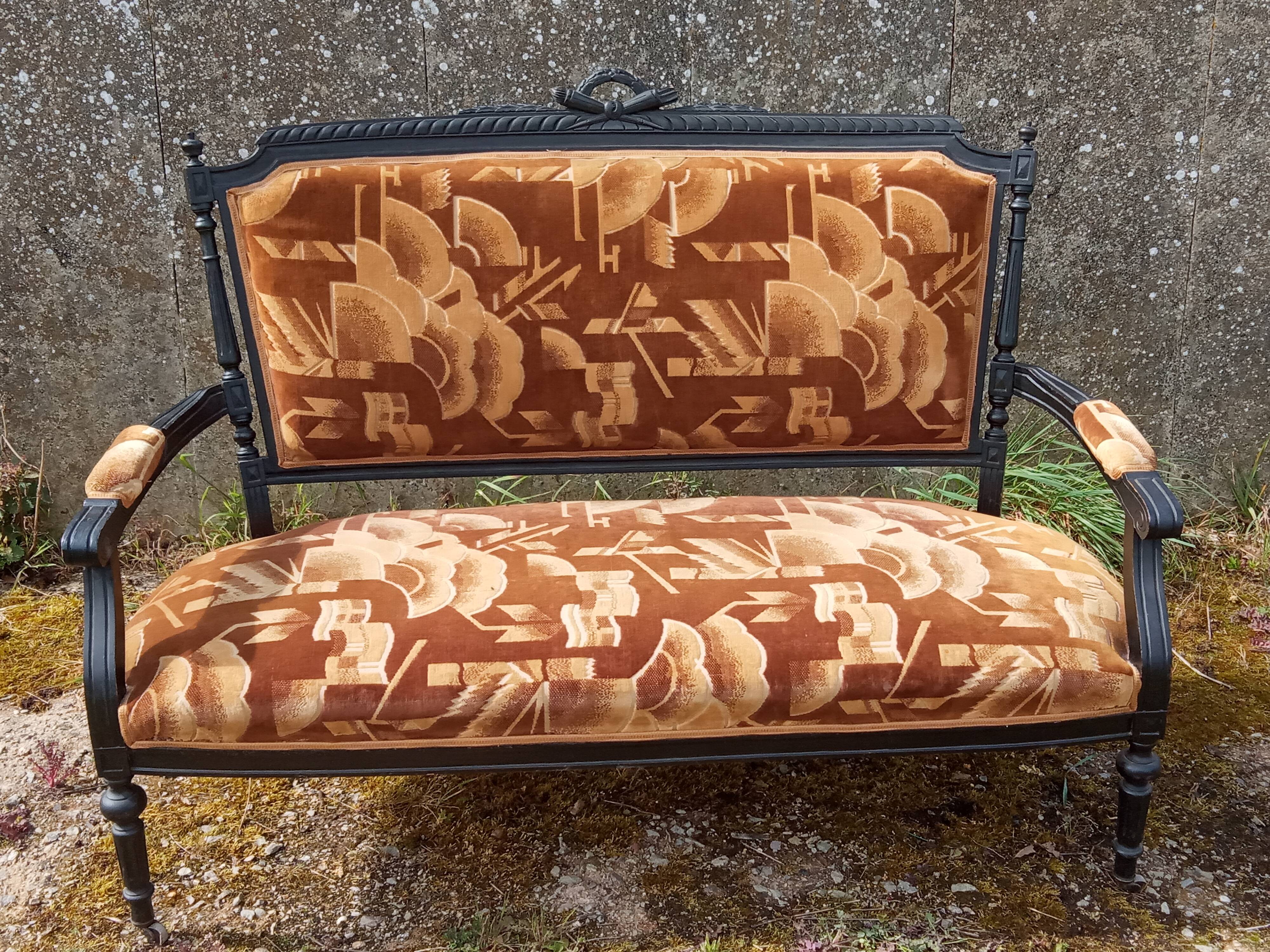 Louis XVI style bench of Art-deco period