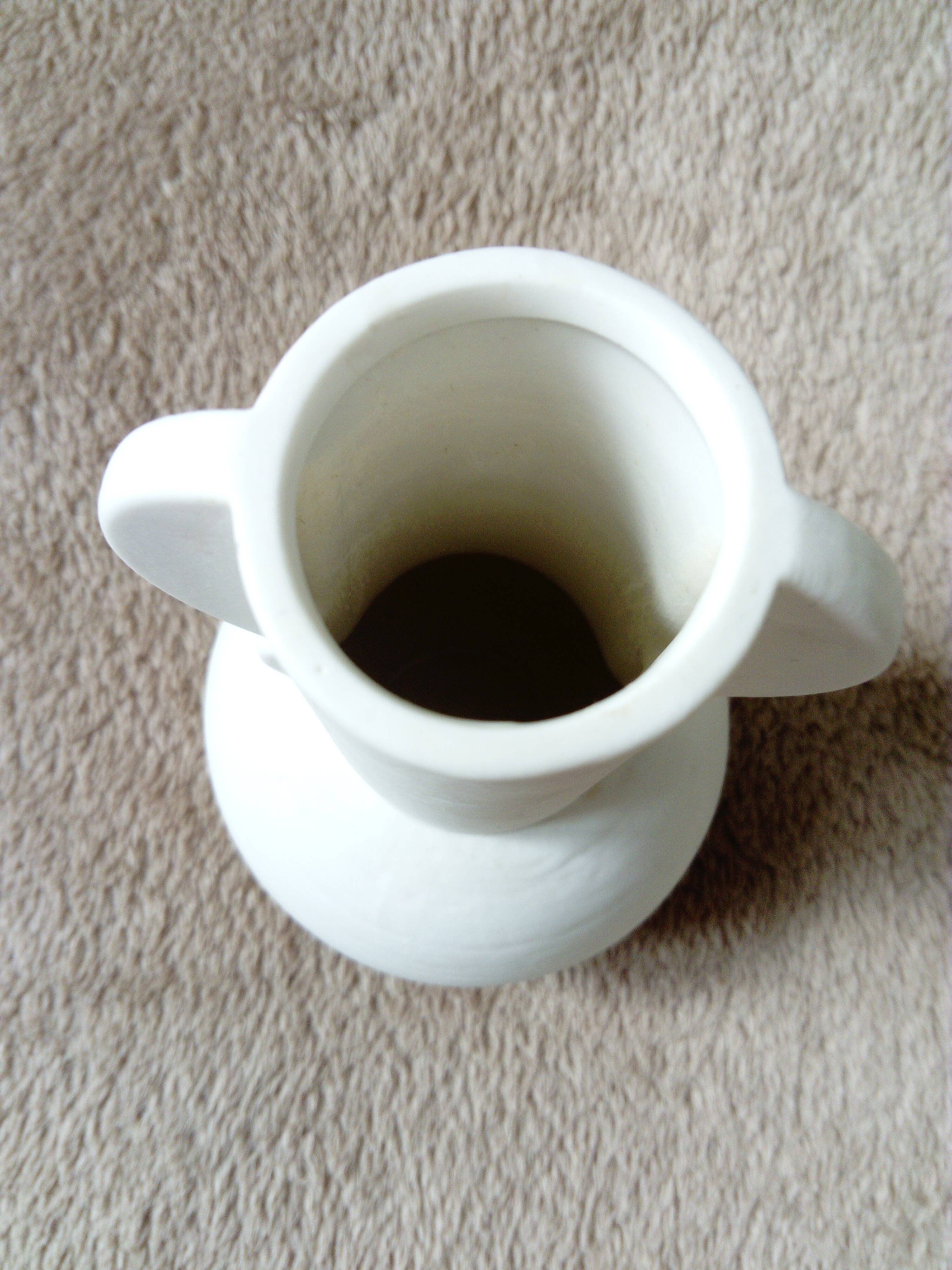 vase blanc design à double anses