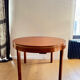 Round table with butterfly extension 70s