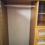 Vintage rattan cabinet