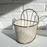 White and gold hanging basket 50/60