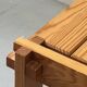 Modernist pine side table / bedside table, 1970 design.