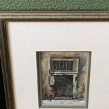 Paire d'aquarelles, les portes, détails architecturaux