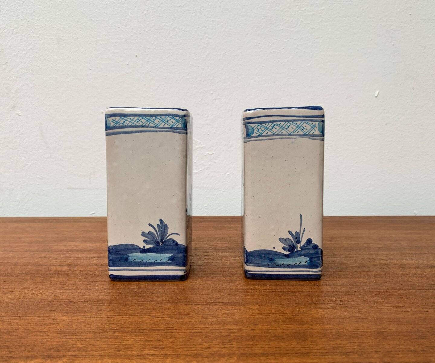 Vintage Italian Handpainted Vase from Larucci Italy, 1970s, Set of 2