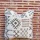 Handmade Berber wool cushion: Moroccan Kilim cushion (45x45cm)
