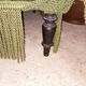 Olive green English armchairs