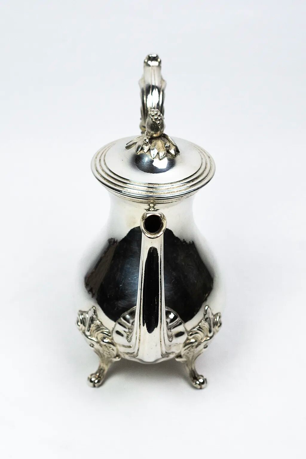 Théière Christofle en métal argenté, style Louis XV Marly — fin XIXe