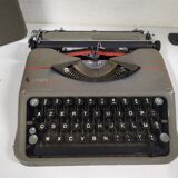 Old typewriter " hermes baby " swiss keyboard azerty