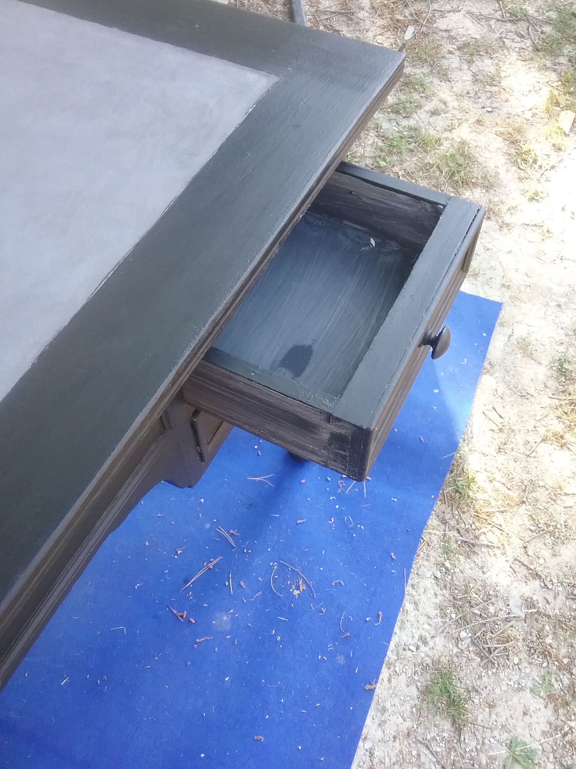 Black desk