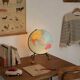 Vintage globe 1962 terrestrial world map glass tripod Taride - 32 cm