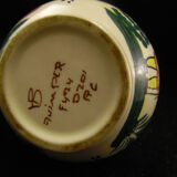 Lot of 2 ceramics Quimper Henriot and HB a vase and a milk pot