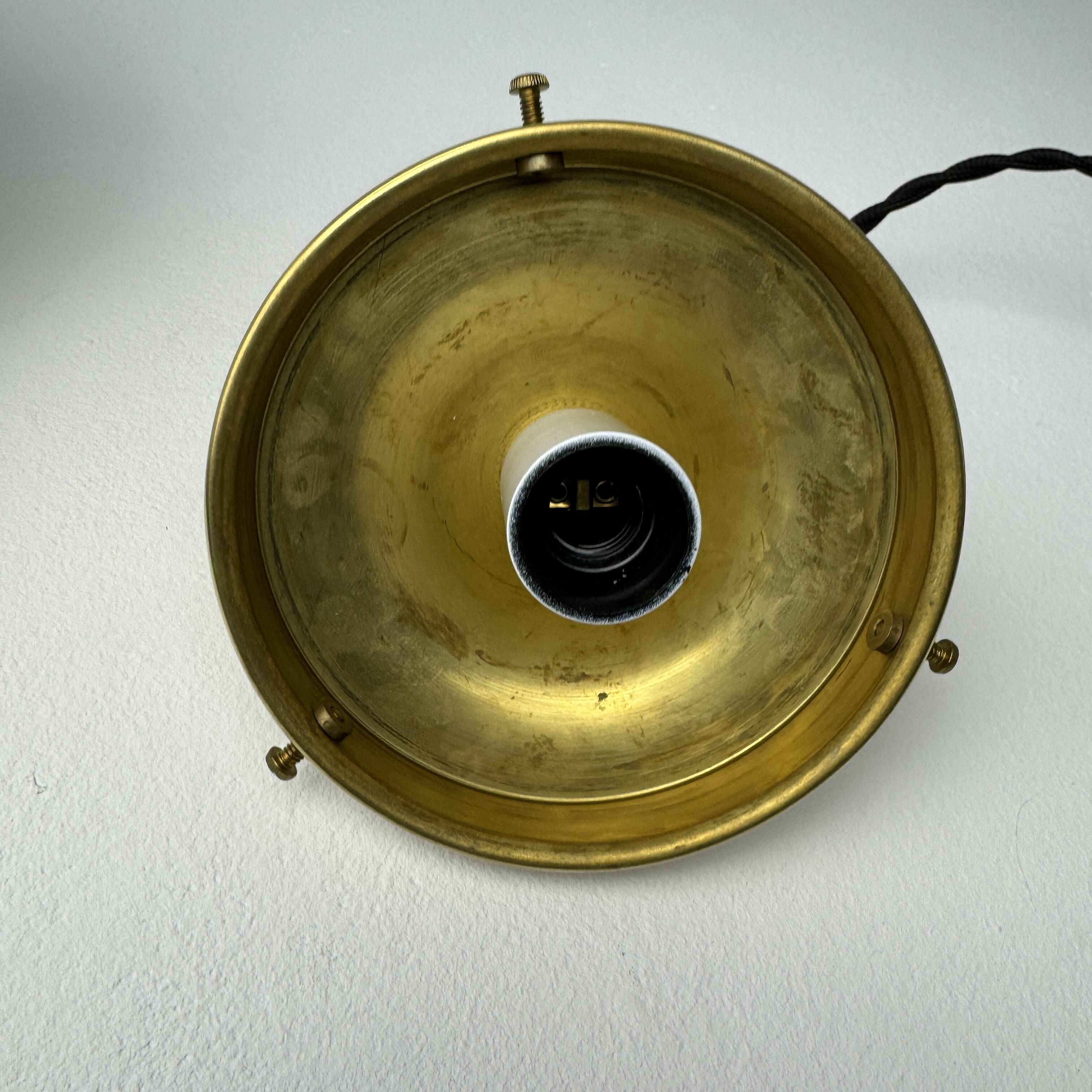 Old round opaline pendant pendant 18 cm vintage