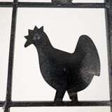 Animal Screen Att. Atelier Marolles and Jean Touret in Wrought Iron 1950s