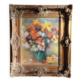 Tableau reproduction Renoir Bouquet de Chrysanthèmes et cadre
