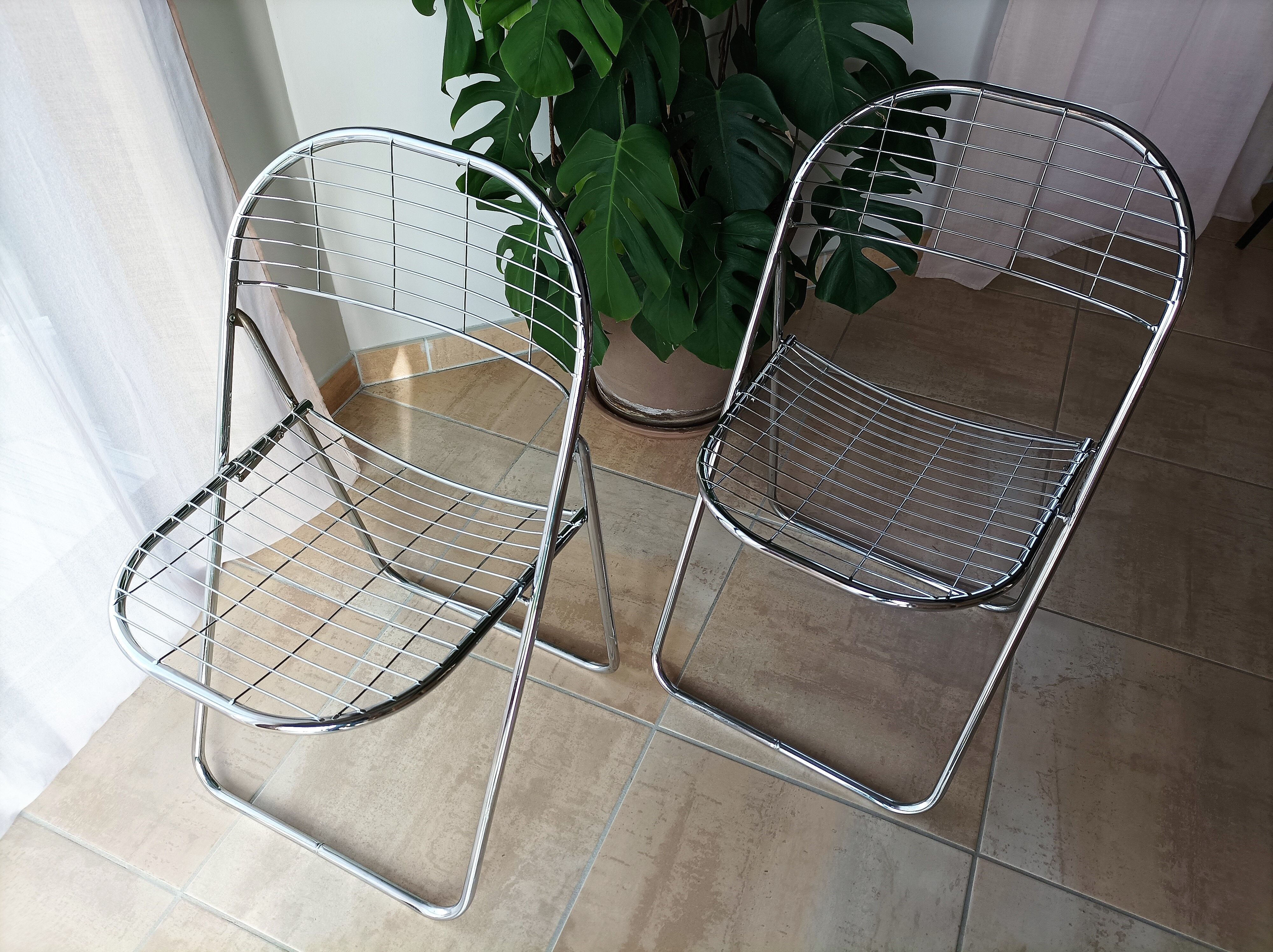 Paire de chaises pliantes Ikea vintage Niels Gammelgaard