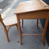 Child desk and vintage chair