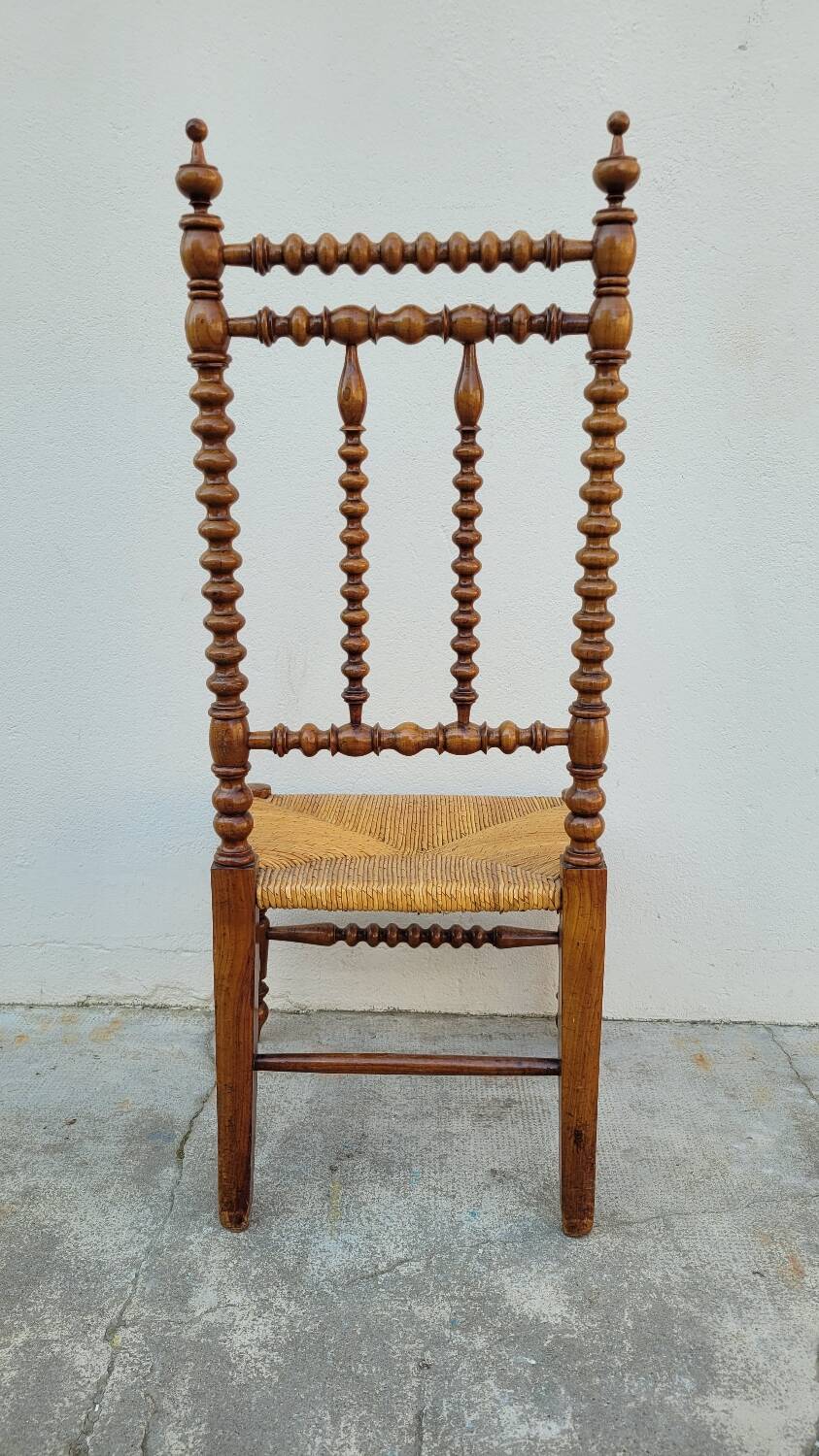 Napoléon III Period Nurse's Chair in Fruitwood