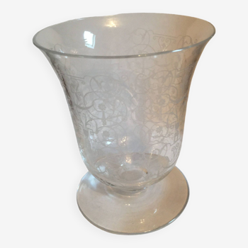 Vase ancien en cristal de baccarat