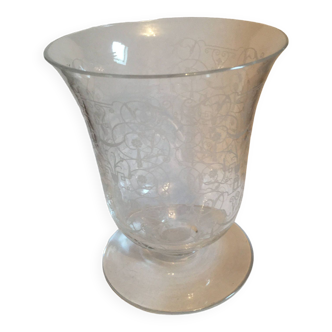 Vase ancien en cristal de baccarat