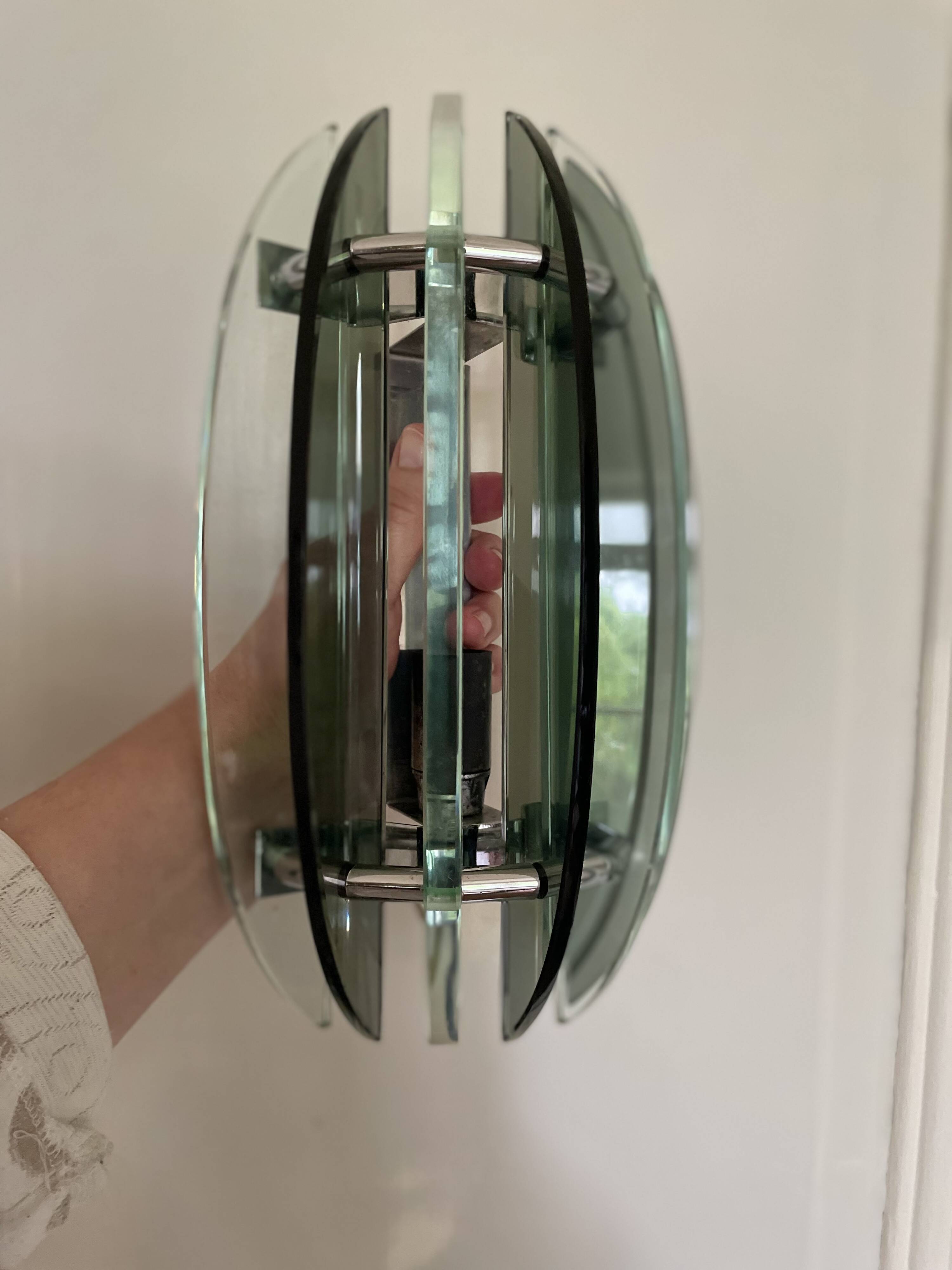 Wall lights with Murano glass slats VECA Italy