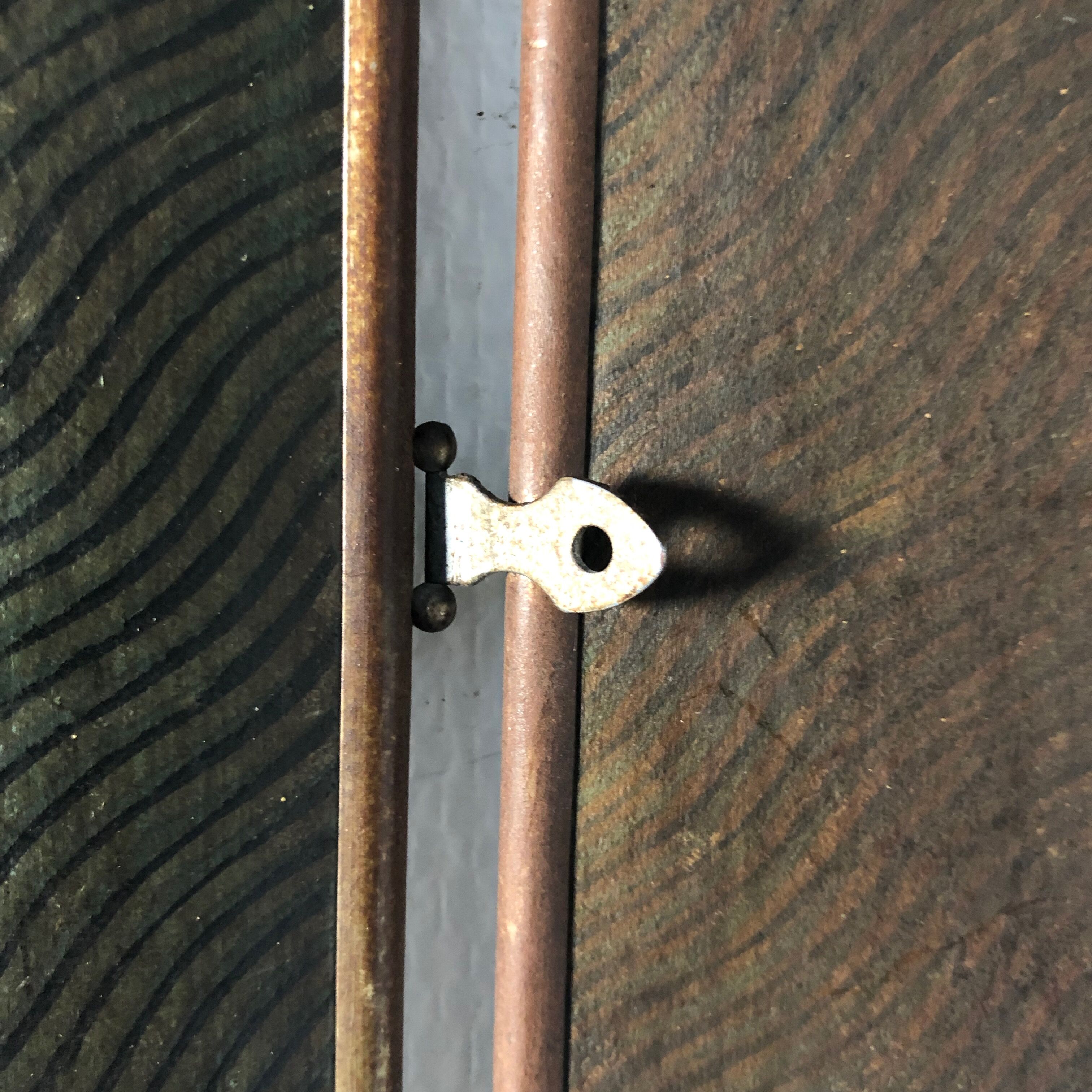 Triptych mirror barber 25x59 vintage 1940