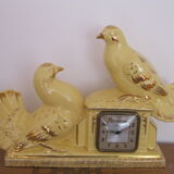 Art deco pendulum decorative ceramic doves