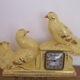 Art deco pendulum decorative ceramic doves