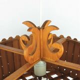 Scandinavian vintage pine suspension 1960