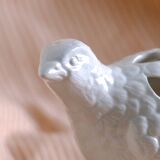 Antique zoomorphic earthenware bird flower picker