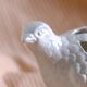 Antique zoomorphic earthenware bird flower picker