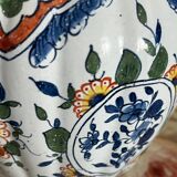 Petit vase peint à la main motifs oiseaux et fleurs