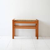 Scandinavian Oak Vintage Footstool