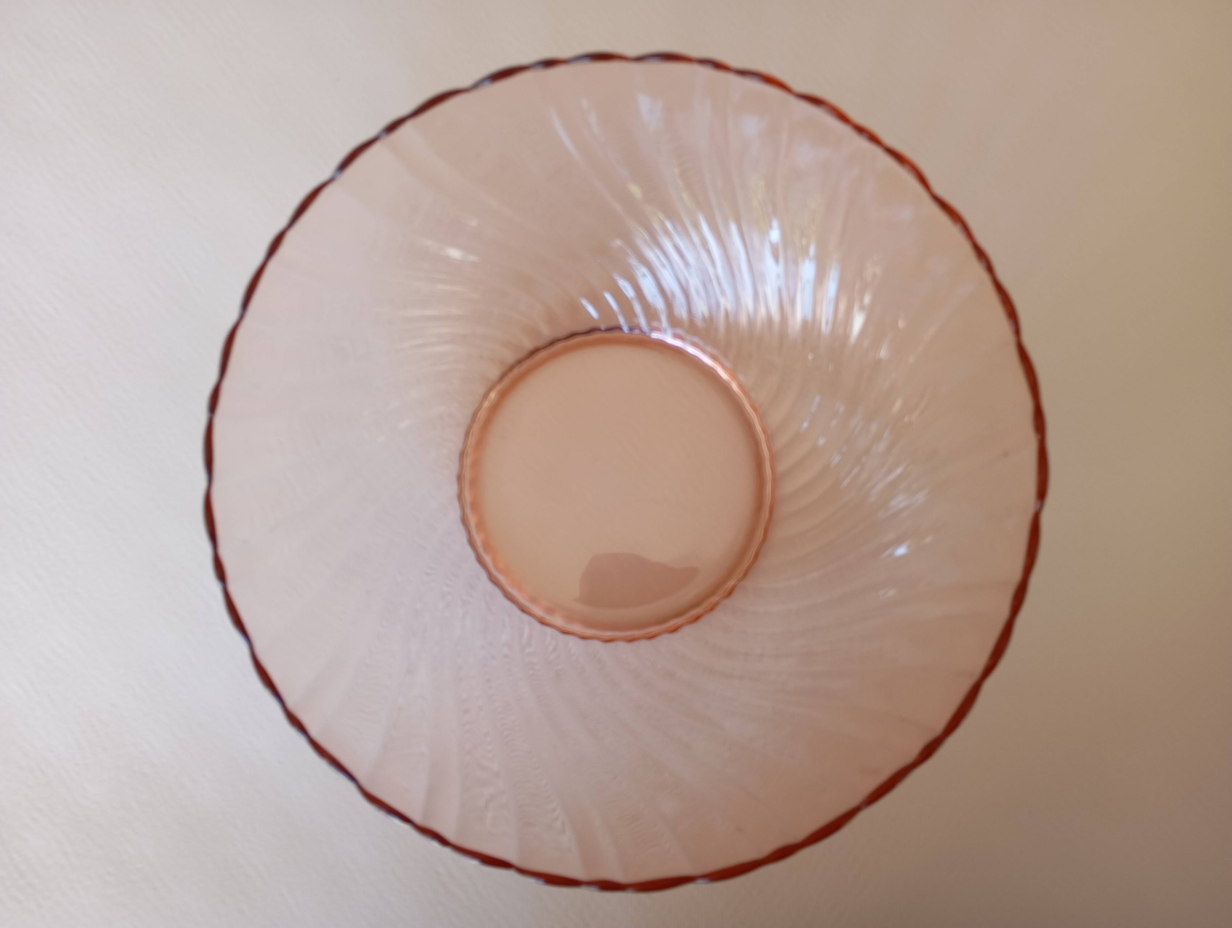 Rosaline Arcoroc glass salad bowl